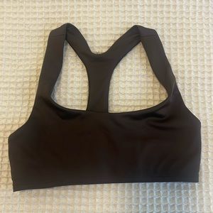 NWOT Alo Airlift Advantage Racerback Bra in Espresso Size XS